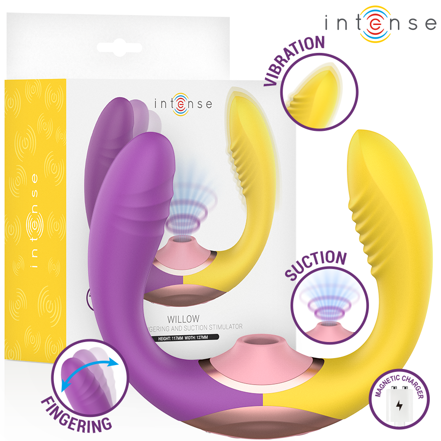 INTENSE - Willow 3-i-1 Sugende og Vibrerende Stimulator