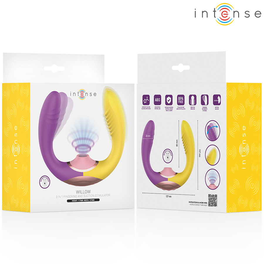 INTENSE - Willow 3-i-1 Sugende og Vibrerende Stimulator