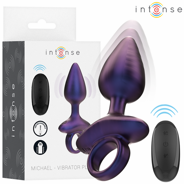 INTENSE - Michael Vibrerende Analplugg med Fjernkontroll Modell 2