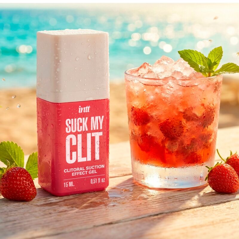 INTT - Suck My Clit Sugeeffekt-gel Villjordbær 15 ml