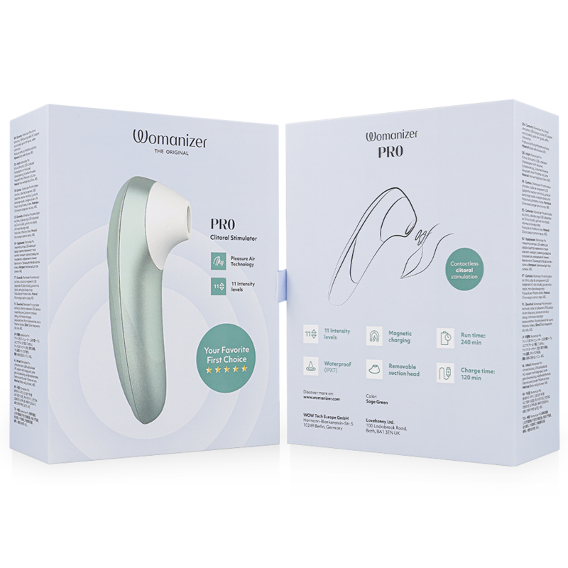 WOMANIZER - Pro Klitorisstimulator Salviegrønn