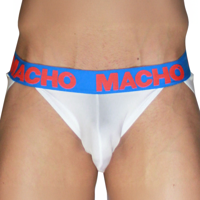 MACHO - Jockstrap Hvit + Mørkeblå