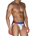 MACHO - Jockstrap Hvit + Mørkeblå