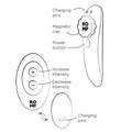 ROMP - Party Magnetisk vibrerende trusevibrator med fjernkontroll