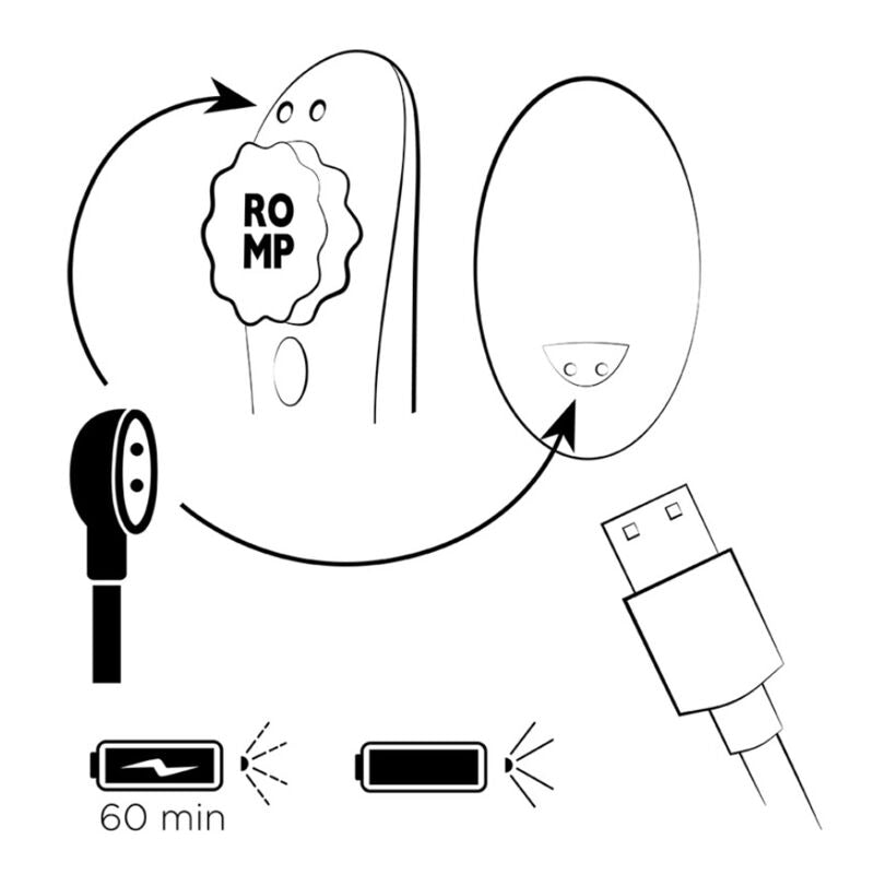 ROMP - Party Magnetisk vibrerende trusevibrator med fjernkontroll