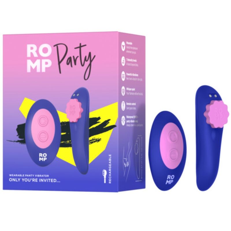 ROMP - Party Magnetisk vibrerende trusevibrator med fjernkontroll
