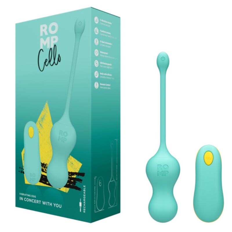 ROMP - Cello Vibratoregg med Fjernkontroll