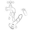 ROMP - Piccolo Silikondildo med Sugekopp Trefarget 14 cm