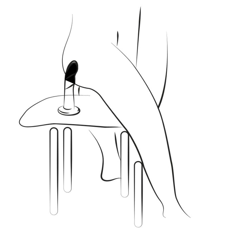 ROMP - Piccolo Silikondildo med Sugekopp Trefarget 14 cm