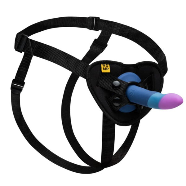 ROMP - Piccolo Seletøy + Silikondildo med Sugekopp Trefarget 14 cm