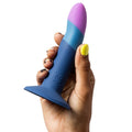 ROMP - Piccolo Seletøy + Silikondildo med Sugekopp Trefarget 14 cm