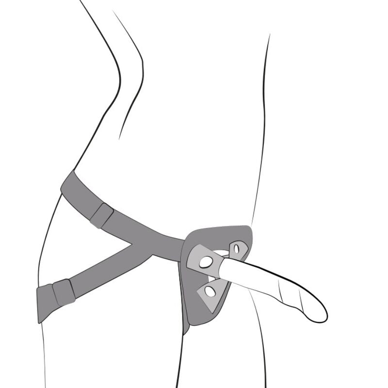 ROMP - Piccolo Seletøy + Silikondildo med Sugekopp Trefarget 14 cm