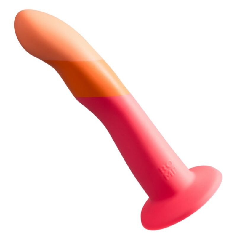 ROMP - Dizi Silikondildo med Sugekopp Trefarget 18 cm