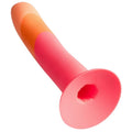 ROMP - Dizi Silikondildo med Sugekopp Trefarget 18 cm