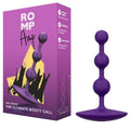 ROMP - Amp Fleksible Silikon Analkuler Lilla 13,5 cm