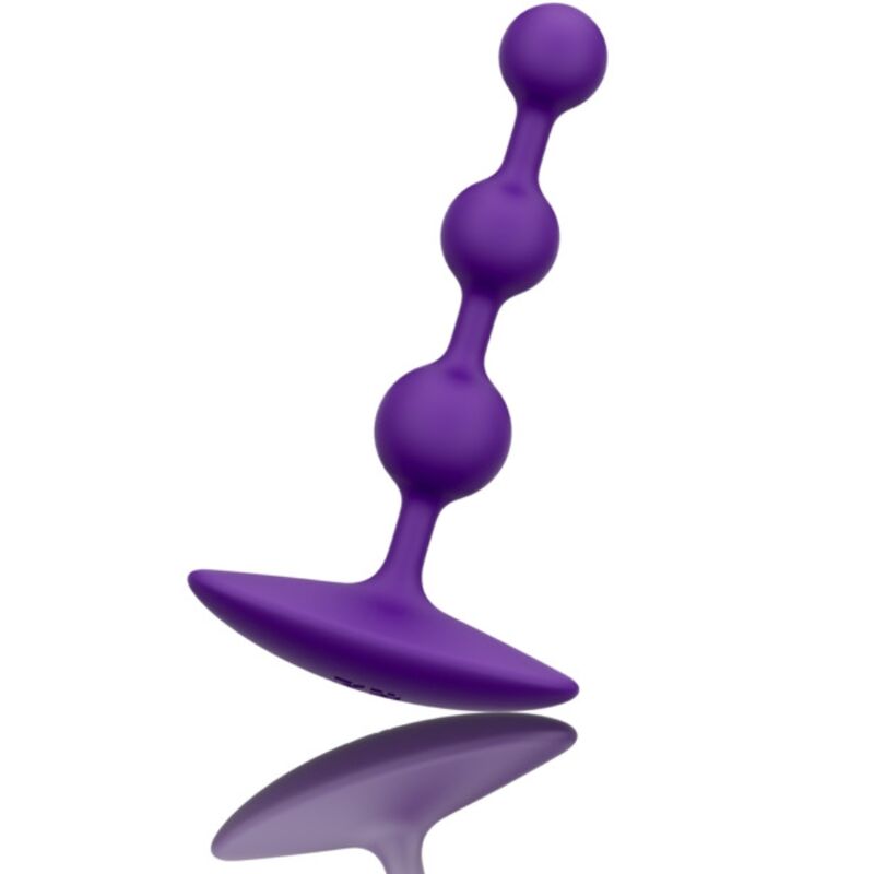 ROMP - Amp Fleksible Silikon Analkuler Lilla 13,5 cm