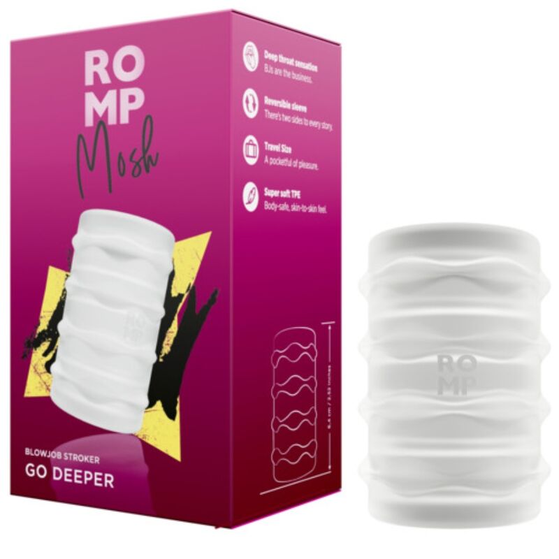 ROMP - Mosh Masturbator Transparent 6 cm