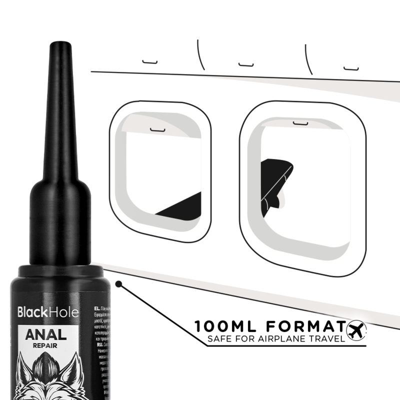 BLACK HOLE - Anal Glidemiddel med Applikator L 100 ml