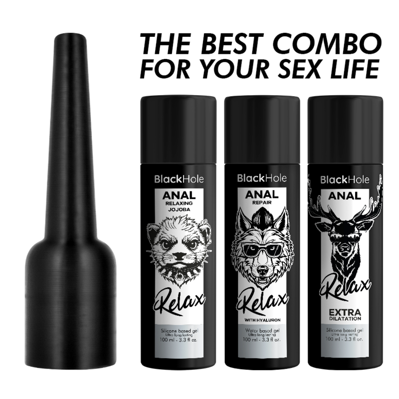 BLACK HOLE - Anal Glidemiddel med Applikator L 100 ml