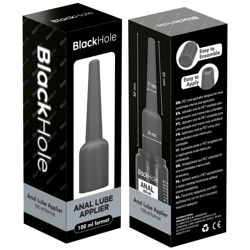 BLACK HOLE - Anal Glidemiddel med Applikator L 100 ml