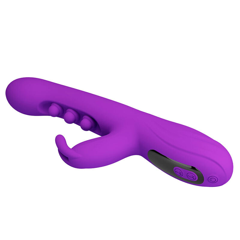 PRETTY LOVE - Sabien Rabbitvibrator med tapping & lilla LED