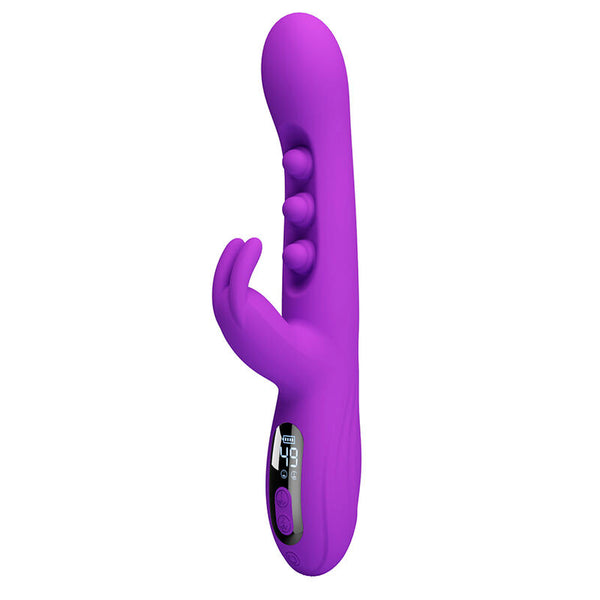 PRETTY LOVE - Sabien Rabbitvibrator med tapping & lilla LED