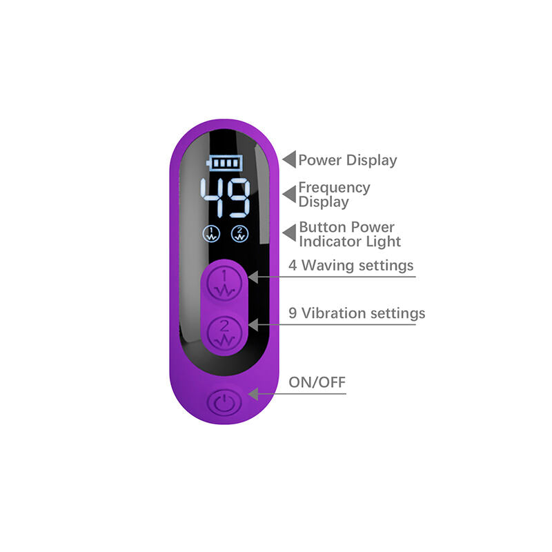 PRETTY LOVE - Sabien Rabbitvibrator med tapping & lilla LED