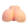 CRAZY BULL - Liora XXL Dobbel masturbator Vagina & anus Naturfarge