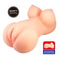 CRAZY BULL - Mette Realistisk rumpe- & vagina-masturbator Naturfarge