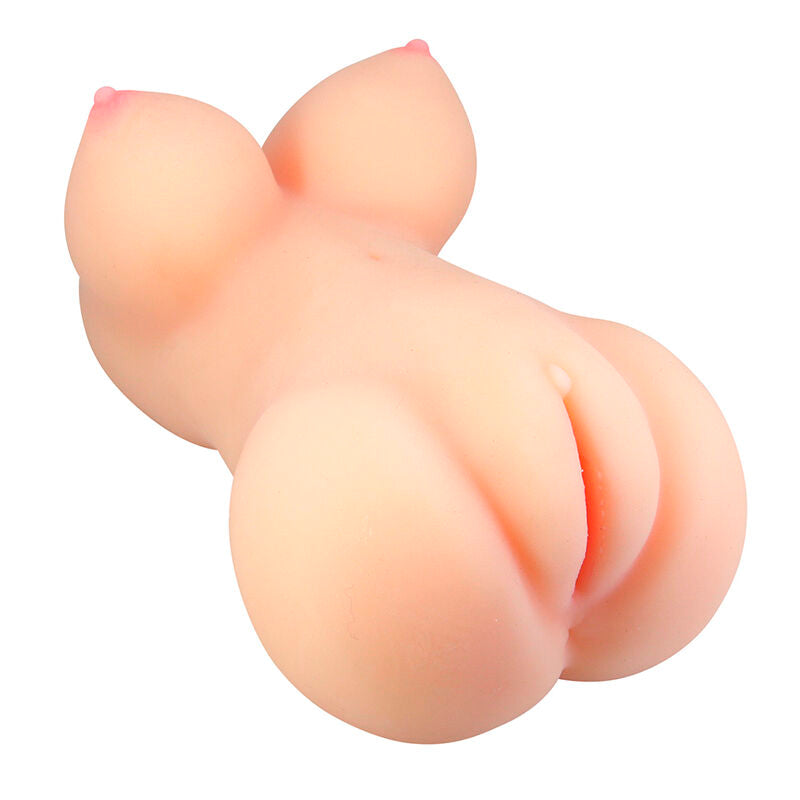 CRAZY BULL - Mette Realistisk rumpe- & vagina-masturbator Naturfarge