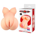 CRAZY BULL - Mette Realistisk rumpe- & vagina-masturbator Naturfarge