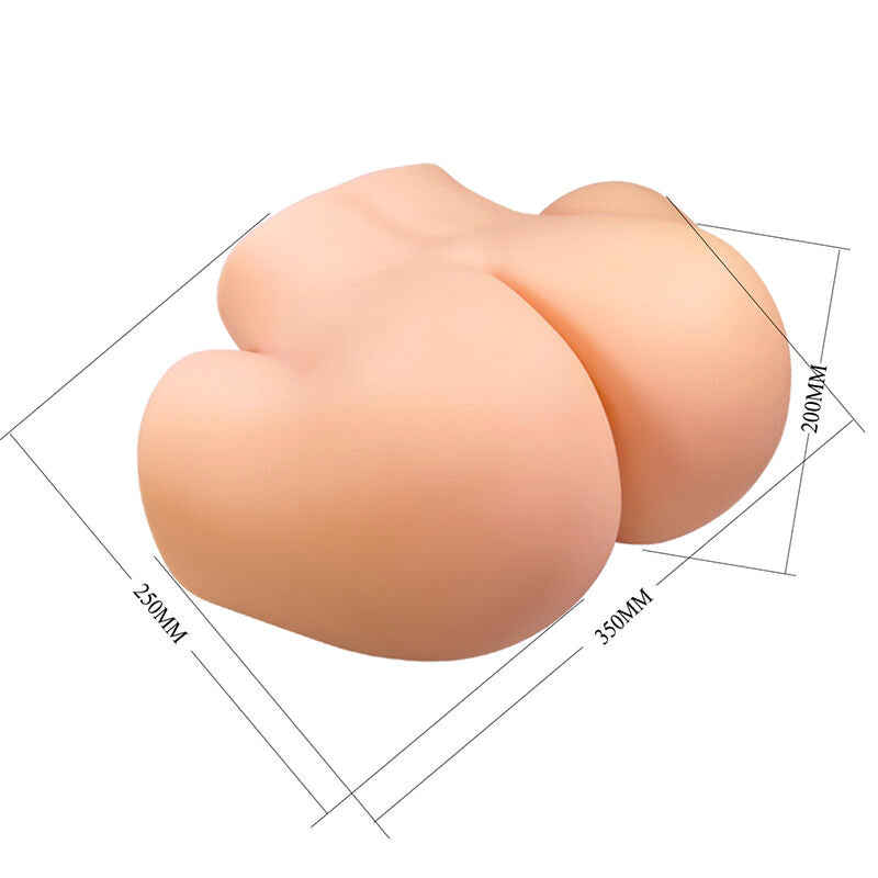 CRAZY BULL - Vivian Dobbel vibrerende masturbator Vagina & anus Naturfarge
