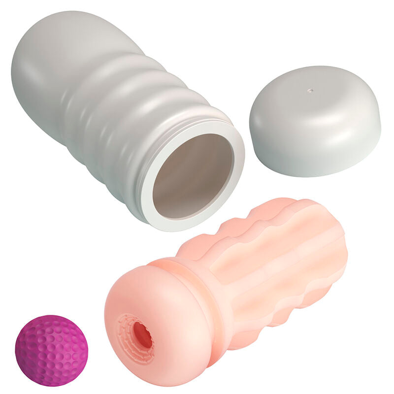 PRETTY LOVE - Vaginal masturbator med sugekopp & innvendige teksturer