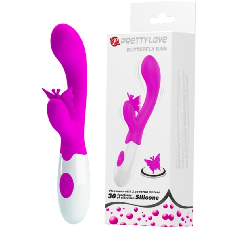 PRETTY LOVE - Butterfly Kiss Rabbitvibrator 30 funksjoner