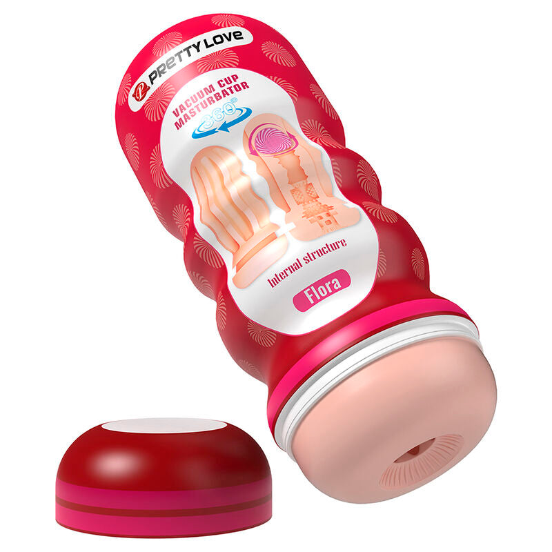 PRETTY LOVE - Flora Vagina-masturbator med sugekopp & innvendige teksturer