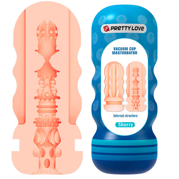 PRETTY LOVE - Sherry Vagina-masturbator med sugekopp & innvendige teksturer