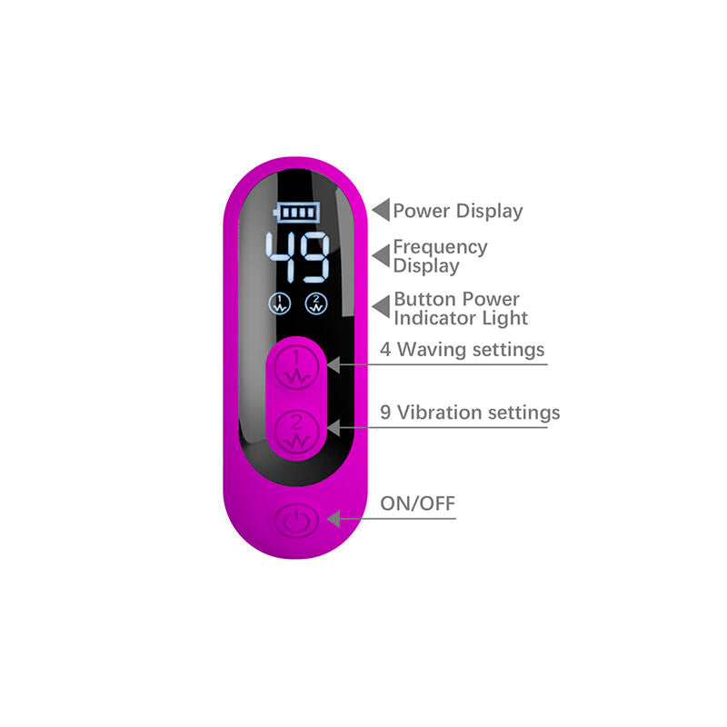 PRETTY LOVE - Yalanda Oscillerende rabbitvibrator med LED