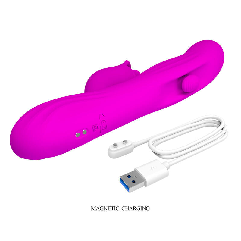 PRETTY LOVE - Yalanda Oscillerende rabbitvibrator med LED