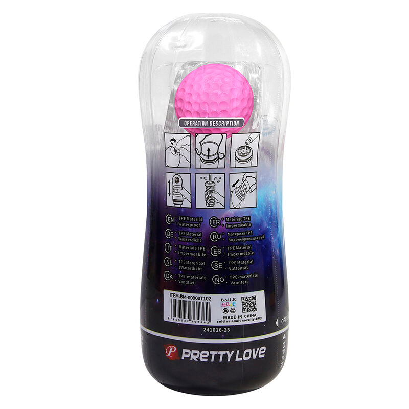 PRETTY LOVE - 360° Teksturert masturbator-kopp Klar