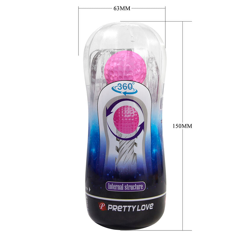 PRETTY LOVE - 360° Teksturert masturbator-kopp Klar