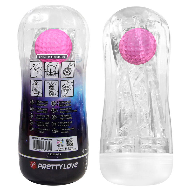PRETTY LOVE - 360° Teksturert masturbator-kopp Klar