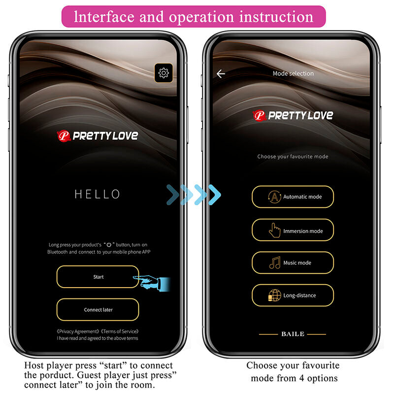 PRETTY LOVE - Klay Støtende egg-vibrator med app-styring
