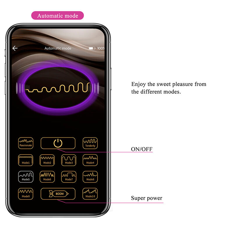 PRETTY LOVE - Klay Støtende egg-vibrator med app-styring