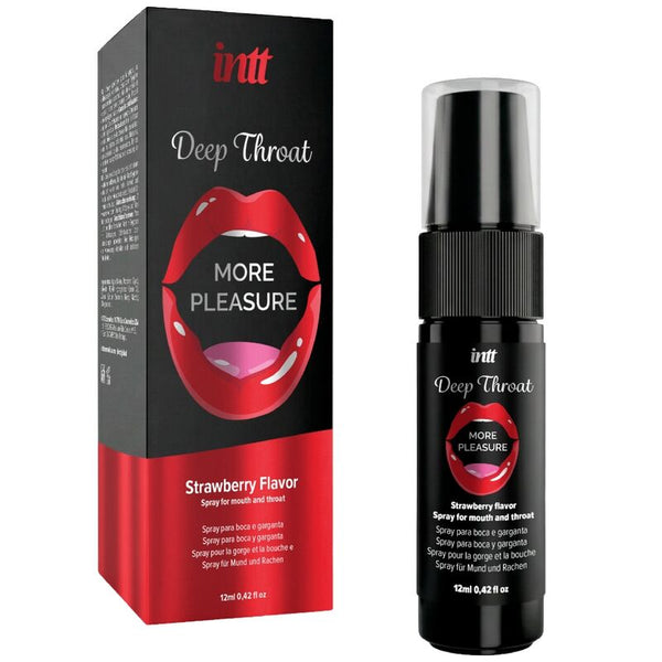 INTT - Deep Throat Oralsex-spray Jordbær 12 ml