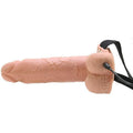 FETISH FANTASY SERIES - Realistisk Vibrerende Hul Strap-on med Pung 17,8 cm