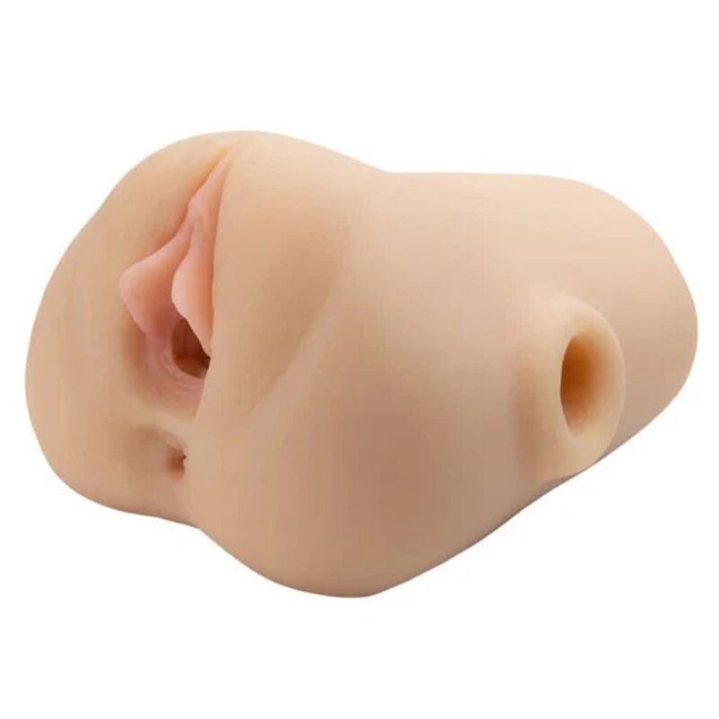 PDX PLUS - Double Pounder Vibrerende Squeeze-masturbator Lys 20,5 cm