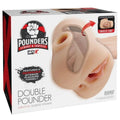 PDX PLUS - Double Pounder Vibrerende Squeeze-masturbator Lys 20,5 cm