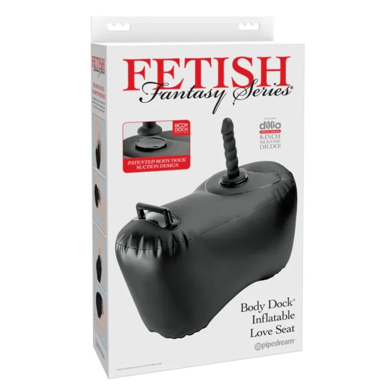 FETISH FANTASY SERIES - Body Dock Oppblåsbar Love Seat med Dildo 69,2 cm