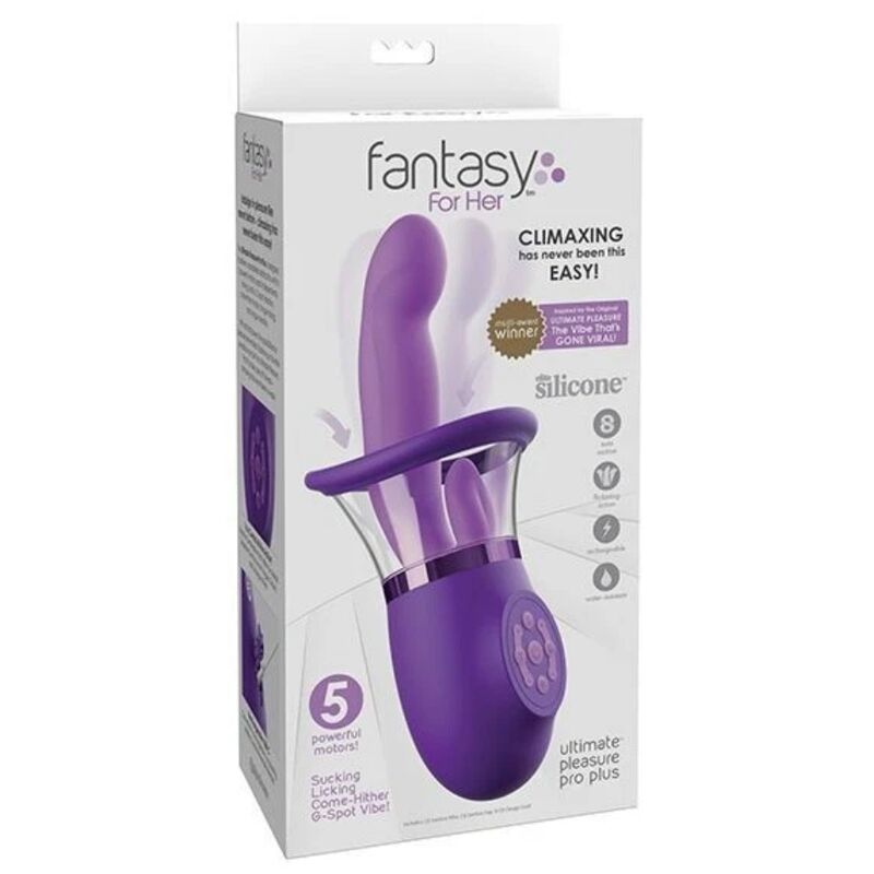 FANTASY FOR HER - Ultimate Pleasure Pro Plus Rabbitvibrator Lilla 20,3 cm