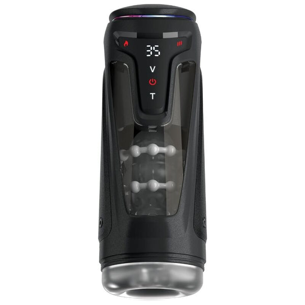 PDX ELITE - Moto-Bator Pro Automatisk Støtende Masturbator med Varme 26,5 cm